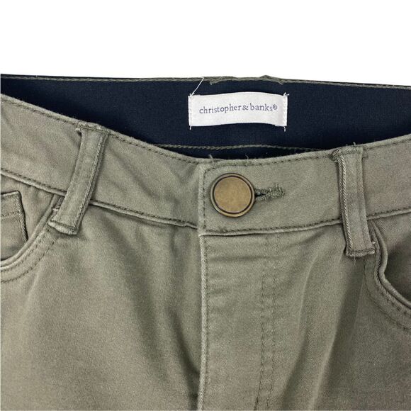Christopher & Banks Olive Green Pant - Picture 3 of 5